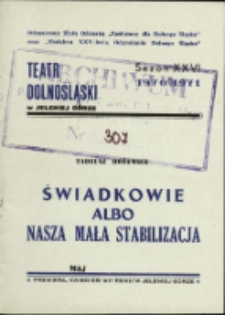 Świadkowie - program [Dokument życia społecznego]