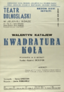 Kwadratura koła - afisz premierowy [Dokument życia społecznego]