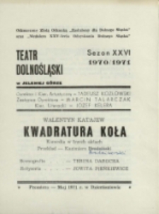 Kwadratura koła - program [Dokument życia społecznego]