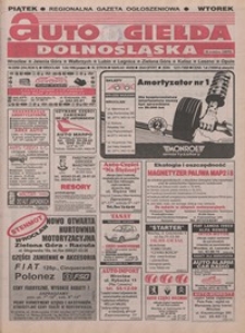Auto Giełda Dolnośląska : pismo dla kupujących i sprzedających samochody, R. 5, 1996, nr 28 (254) [5.04]