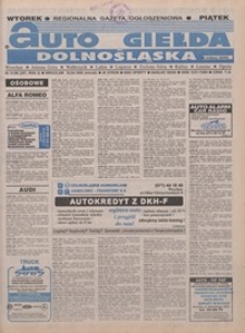 Auto Giełda Dolnośląska : pismo dla kupujących i sprzedających samochody, R. 5, 1996, nr 31 (257) [16.04]