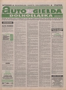 Auto Giełda Dolnośląska : pismo dla kupujących i sprzedających samochody, R. 5, 1996, nr 33 (259) [23.04]