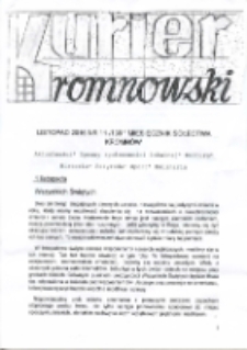 Kurier Kromnowski. Miesięcznik Sołectwa Kromnów, 2016, nr 11 (136)