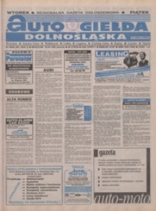 Auto Giełda Dolnośląska : pismo dla kupujących i sprzedających samochody, R. 5, 1996, nr 35 (261) [30.04]