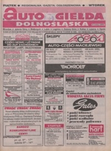 Auto Giełda Dolnośląska : pismo dla kupujących i sprzedających samochody, R. 5, 1996, nr 46 (272) [7.06]