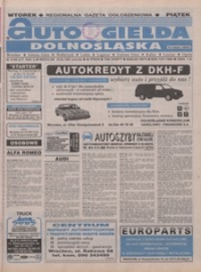 Auto Giełda Dolnośląska : pismo dla kupujących i sprzedających samochody, R. 5, 1996, nr 51 (277) [25.06]