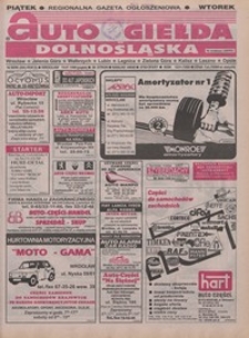 Auto Giełda Dolnośląska : pismo dla kupujących i sprzedających samochody, R. 5, 1996, nr 58 (284) [19.07]