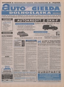 Auto Giełda Dolnośląska : pismo dla kupujących i sprzedających samochody, R. 5, 1996, nr 59 (285) [23.07]