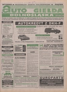Auto Giełda Dolnośląska : pismo dla kupujących i sprzedających samochody, R. 5, 1996, nr 67 (293) [20.08]