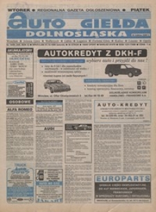 Auto Giełda Dolnośląska : pismo dla kupujących i sprzedających samochody, R. 5, 1996, nr 79 (305) [1.10]