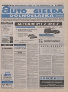Auto Giełda Dolnośląska : pismo dla kupujących i sprzedających samochody, R. 5, 1996, nr 83 (309) [15.10]
