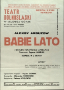 Babie lato - afisz premierowy [Dokument życia społecznego]