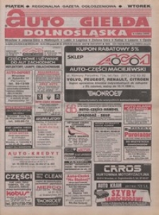 Auto Giełda Dolnośląska : pismo dla kupujących i sprzedających samochody, R. 5, 1996, nr 84 (310) [18.10]