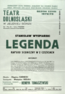 Legenda - afisz premierowy [Dokument życia społecznego]