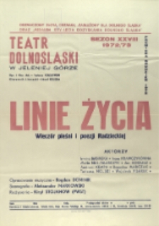 Linie życia - afisz premierowy [Dokument życia społecznego]