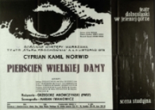 Pierścień wielkiej damy czyli Ex machina-Durejko - plakat [Dokument życia społecznego]