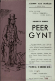 Peer Gynt - afisz [Dokument życia społecznego]