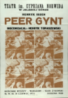 Peer Gynt - plakat [Dokument życia społecznego]