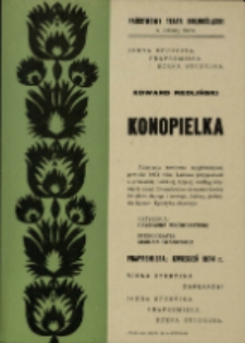 Konopielka - afisz [Dokument życia społecznego]