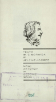 Nowi aktorzy w sezonie 1974/75 [Dokument życia społecznego]