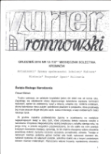 Kurier Kromnowski. Miesięcznik Sołectwa Kromn&oacute;w, 2016, nr 12 (137)