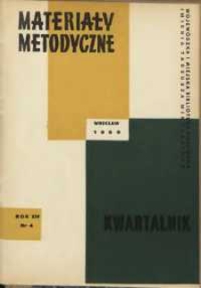 Materiały metodyczne : kwartalnik, R. XIV, 1969, nr 4