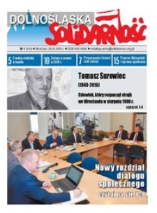 Dolnośląska Solidarność, 2016, nr 1 (365)