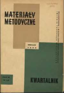 Materiały metodyczne : kwartalnik, R. XV, 1970, nr 1-2