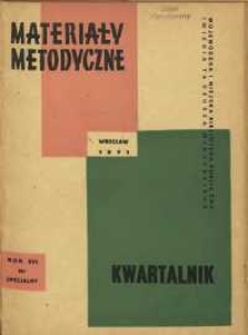 Materiały metodyczne : kwartalnik, R. XVI, 1971, nr specjalny
