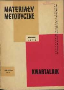 Materiały metodyczne : kwartalnik, R. XVII, 1972, nr 1