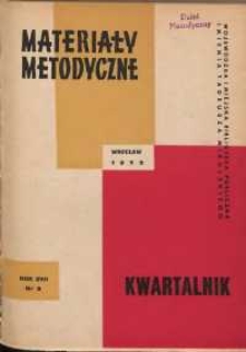 Materiały metodyczne : kwartalnik, R. XVII, 1972, nr 2
