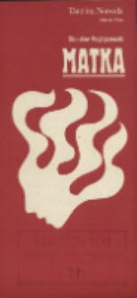 Matka - program [Dokument życia społecznego]