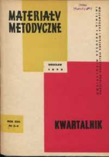 Materiały metodyczne : kwartalnik, R. XVII, 1972, nr 3-4