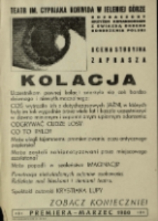 Kolacja - afisz [Dokument życia społecznego]