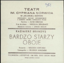 Bardzo starzy oboje - program [Dokument życia społecznego]