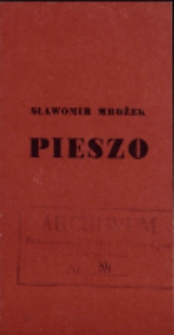 Pieszo - program [Dokument życia społecznego]