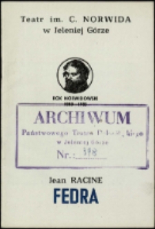 Fedra - program [Dokument życia społecznego]