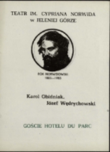 Goście Hotelu du Parc - program [Dokument życia społecznego]