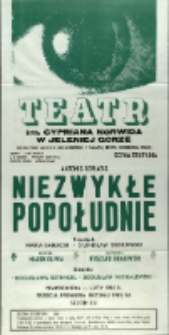 Niezwykłe popołudnie - afisz premierowy [Dokument życia społecznego]