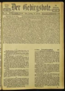 Der Gebirgsbote, 1900, nr 14