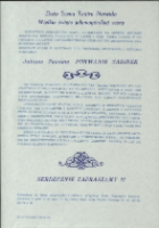 Porwanie Sabinek - ulotka [Dokument życia społecznego]