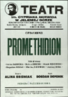 Promethidion - afisz premierowy [Dokument życia społecznego]