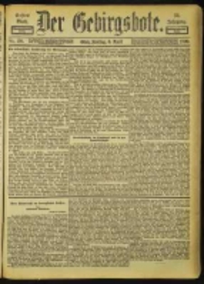 Der Gebirgsbote, 1900, nr 28