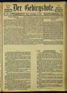 Der Gebirgsbote, 1900, nr 39