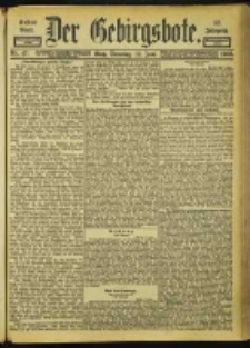 Der Gebirgsbote, 1900, nr 47