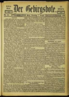 Der Gebirgsbote, 1900, nr 63