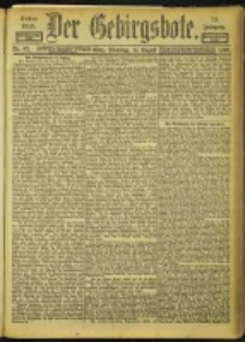 Der Gebirgsbote, 1900, nr 65