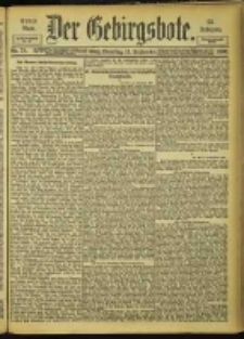 Der Gebirgsbote, 1900, nr 73