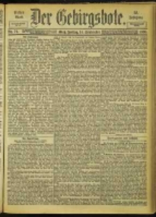 Der Gebirgsbote, 1900, nr 74