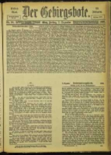 Der Gebirgsbote, 1900, nr 98